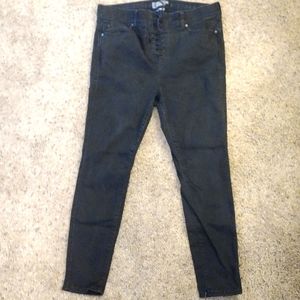 Torrid Bombshell Skinny Lace up Black Jean Pants Size 18R